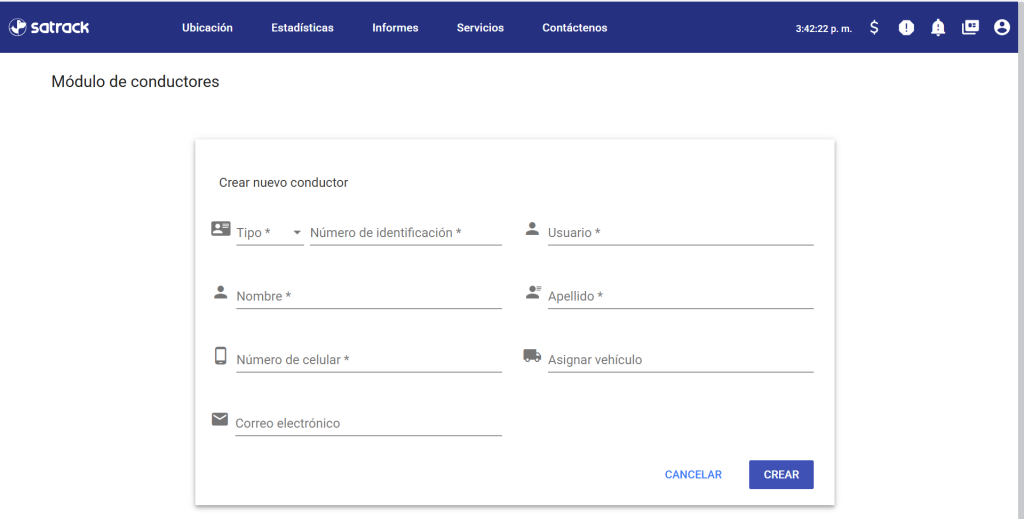 Cómo Crear y Gestionar Conductores en Satrack