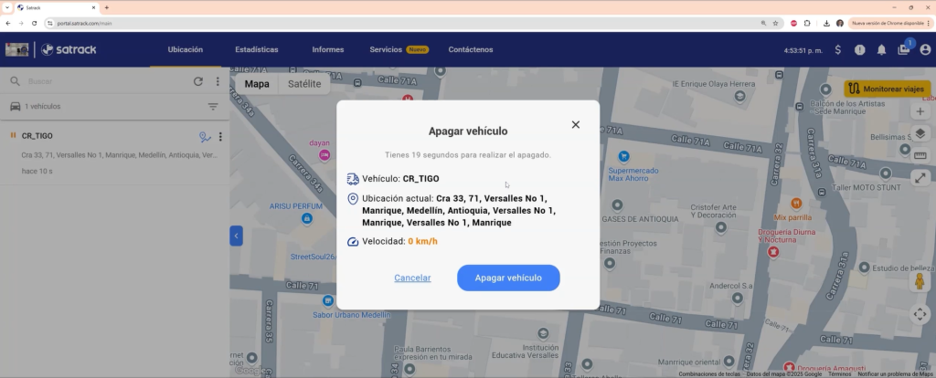 Apagado de Vehículo en Movimiento | Permisos y Uso Seguro